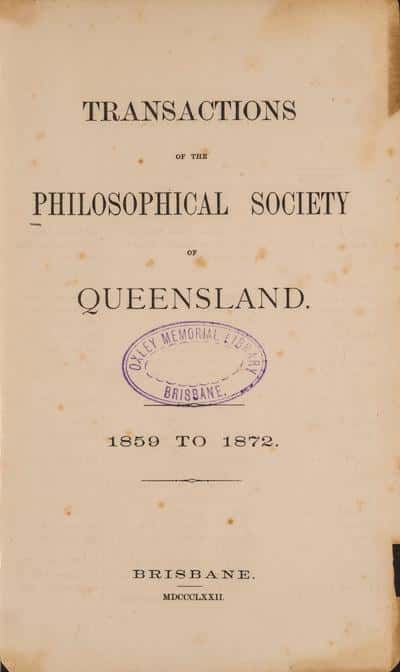 068. philosophical society of queensland
